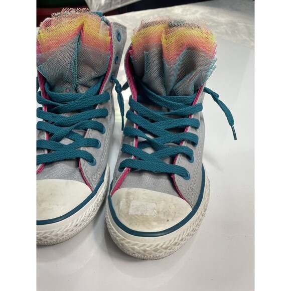 Women’s Converse Shoes Size 3 Multicolor Fun Shoes In Excellent Condition - Picture 7 of 16